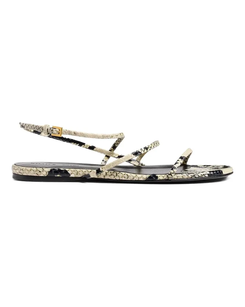 KHAITE Flache Loop Sandalen - Weiß Weiß