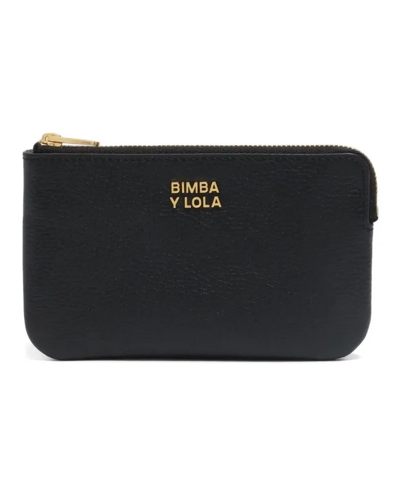 BIMBA Y LOLA zip-top leather wallet - Schwarz Schwarz