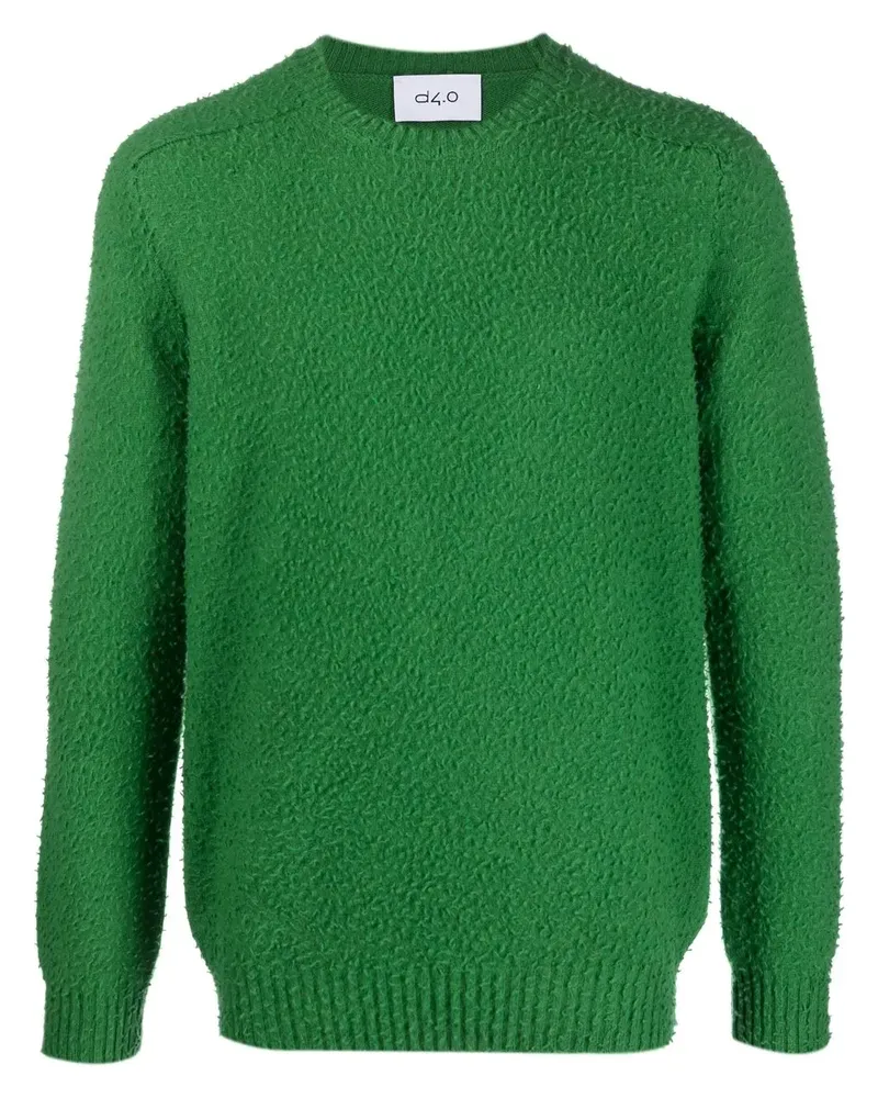 D4.0 Pullover mit rundem Ausschnitt - Grün Grün