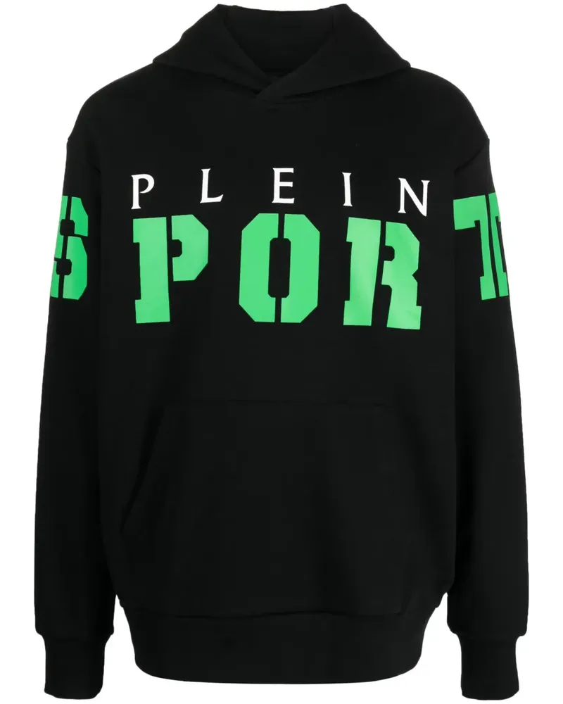 Philipp Plein Hoodie mit Logo-Print - Schwarz Schwarz