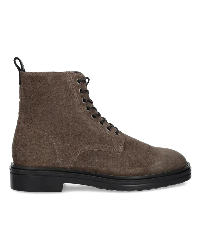 Gant Boggar lace-up zip boots - Braun Braun