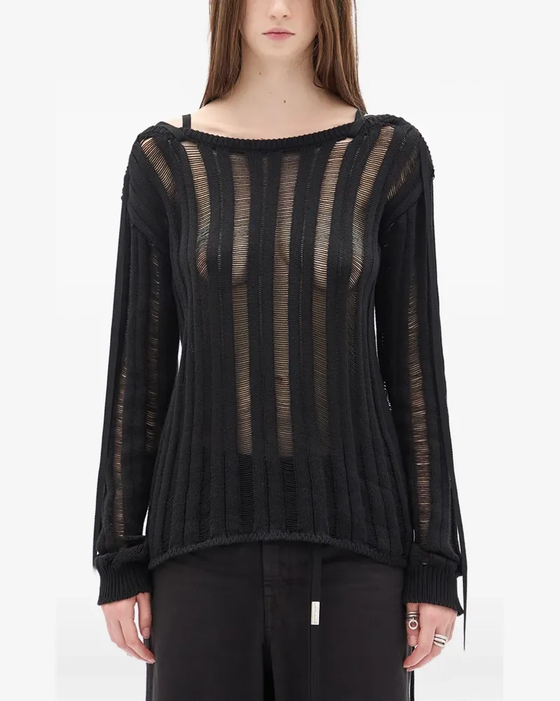 Ann Demeulemeester Gala sweater - Schwarz Schwarz