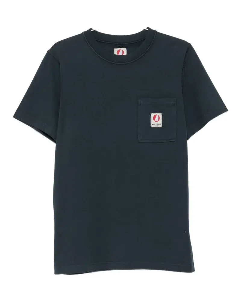Murphy & Nye logo-patch pocket T-shirt - Blau Blau