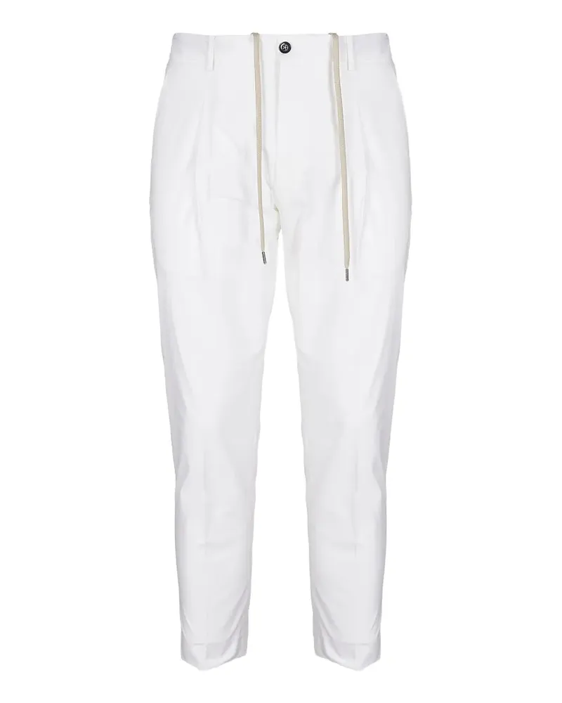 Be Able Riccardo drawstring pleated trousers - Weiß Weiß