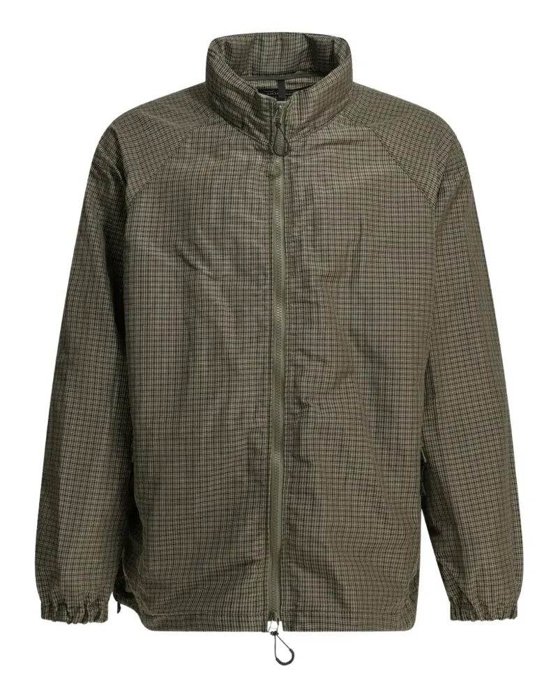 Comme des Garçons check-pattern zip-up jacket - Grün Grün