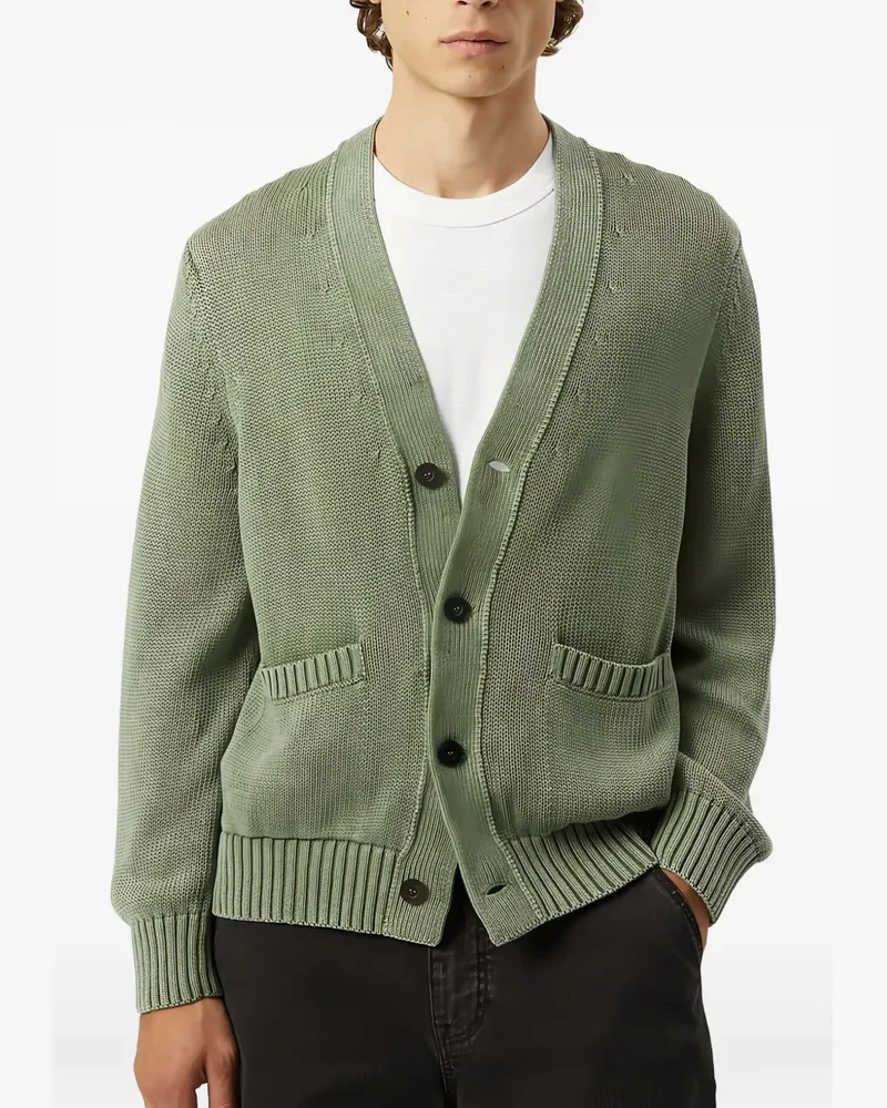 Corridor acid-wash cardigan - Grün Grün