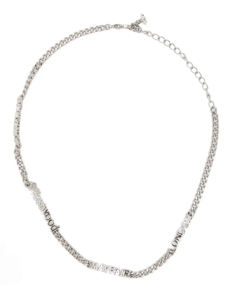 Vivienne Westwood Millicent name necklace - Silber Silber
