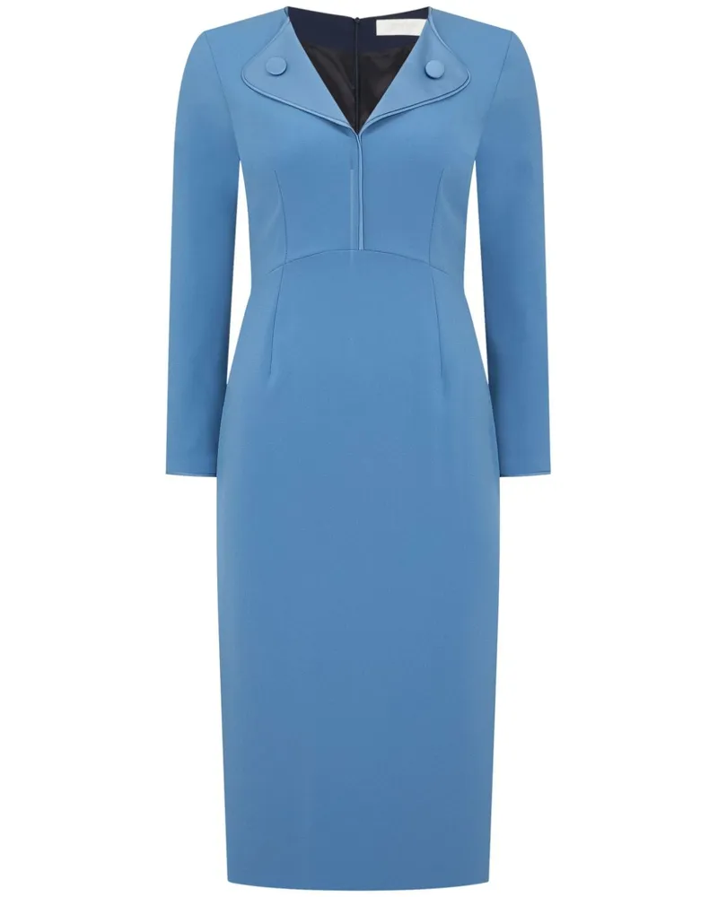 JANE Atelier Venice Midikleid - Blau Blau