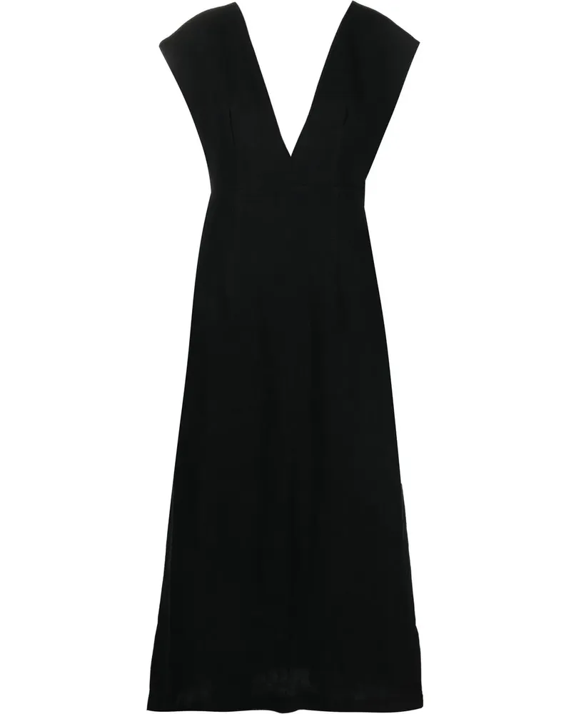 St. Agni Origami Maxikleid - Schwarz Schwarz