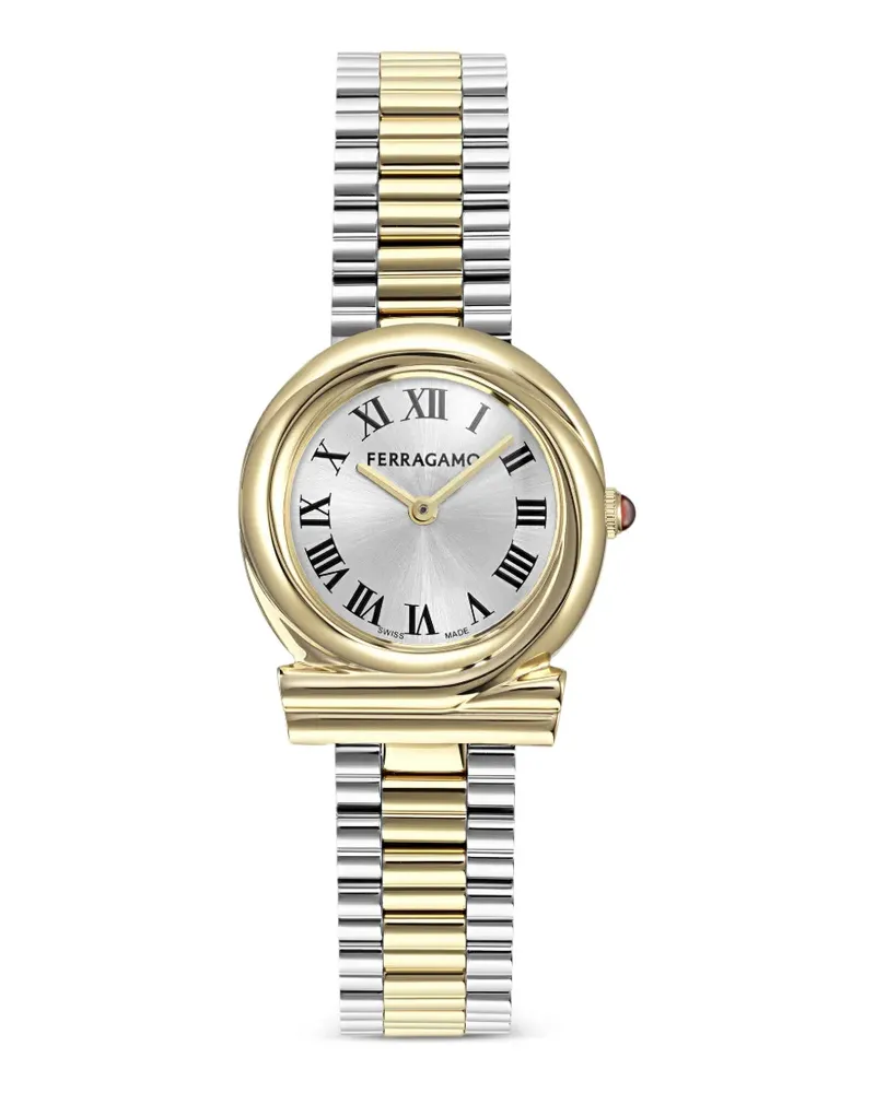 Ferragamo Gancini Twisted Armbanduhr 28mm - Silber Silber