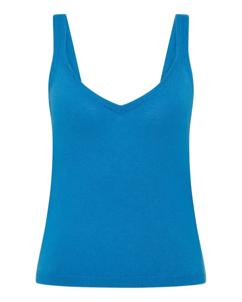 Posse Petra Tanktop mit V-Ausschnitt - Blau Blau