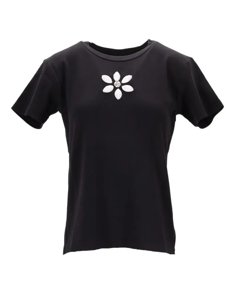 Meryll Rogge T-Shirt mit Stickerei - Schwarz Schwarz
