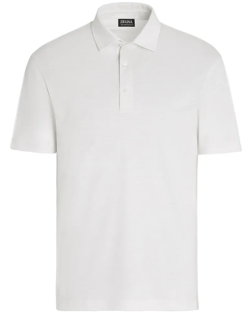 Ermenegildo Zegna Klassisches Poloshirt - Weiß Weiß