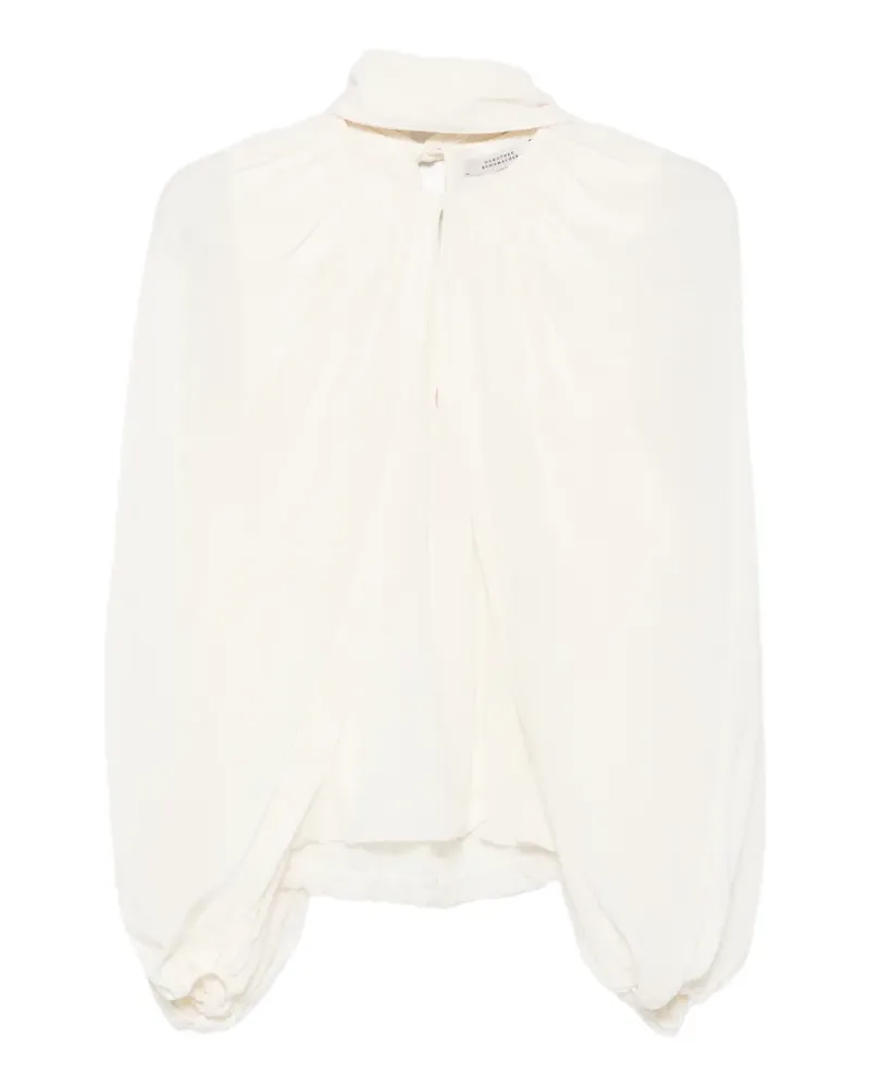 Dorothee Schumacher Bluse mit Schleifenkragen - Weiß Weiß