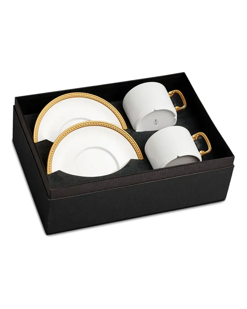 L’OBJET Soie Tressée Tassen (2er-Set) - Weiß Weiß
