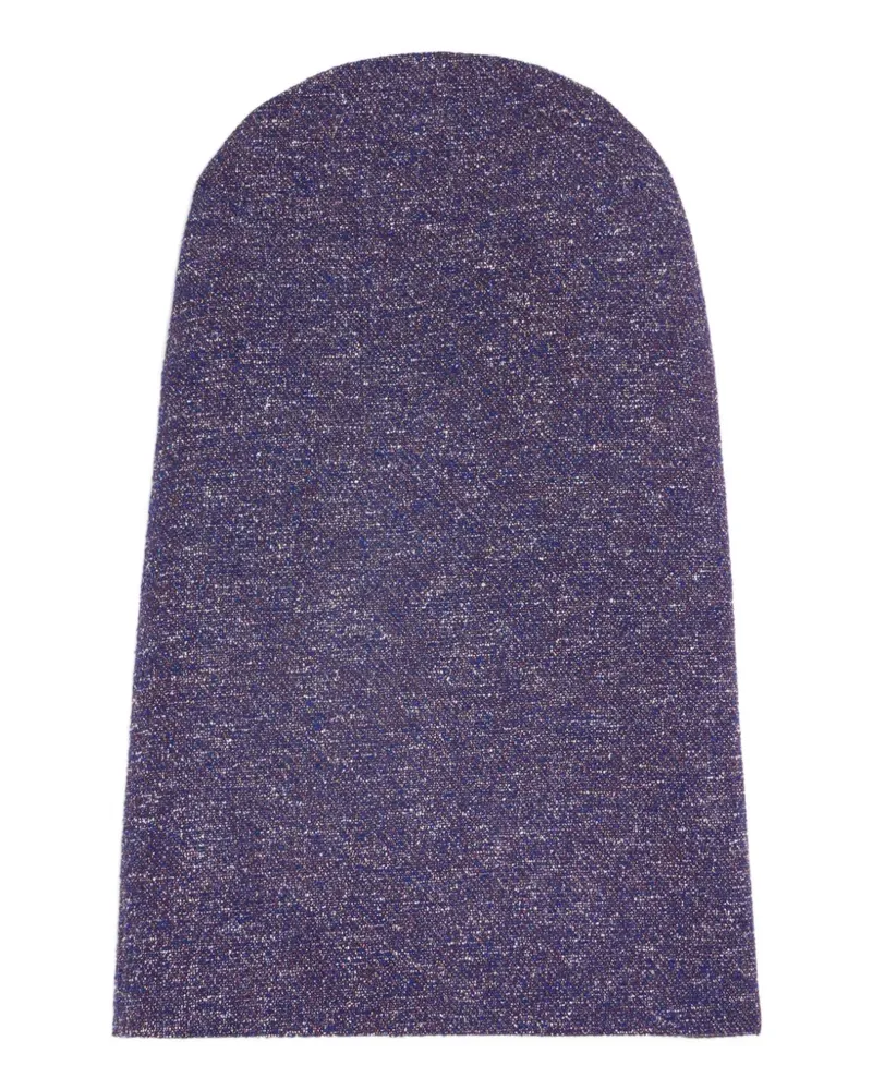 Jil Sander wool tweed skirt - Violett Violett