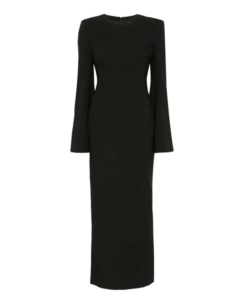 Solace London The Corday Maxikleid in Schwarz Schwarz