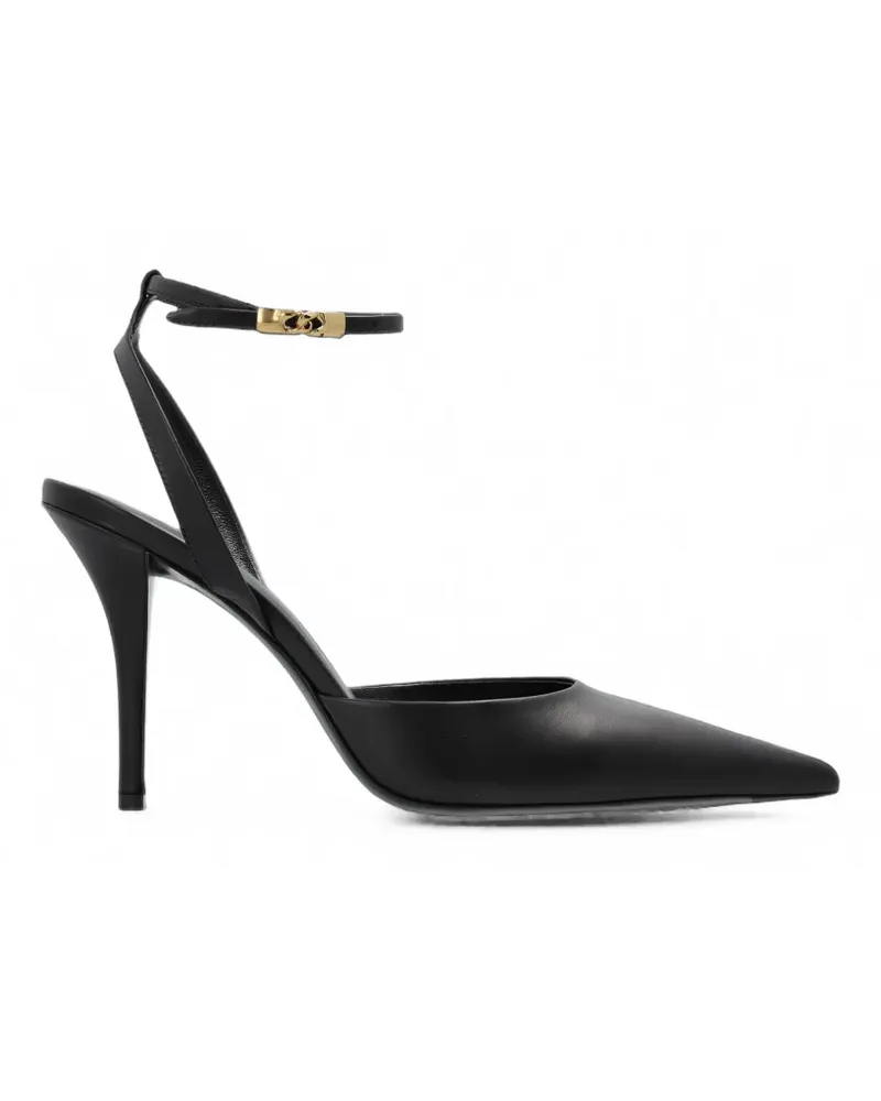 Balmain pointed-toe ankle-strap pumps - Schwarz Schwarz