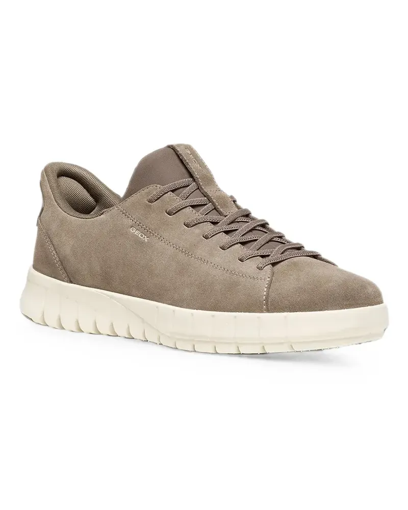 Geox Sneakers mit Wildledereinsätzen - Braun Braun