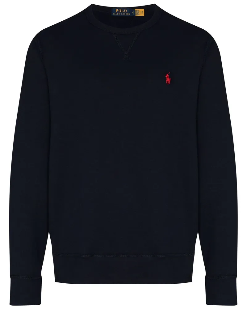 Ralph Lauren Sweatshirt mit Polo Pony - Blau Blau