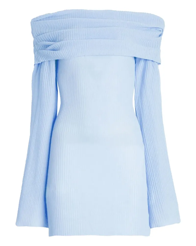 SER.O.YA Schulterfreies Galli Minikleid - Blau Blau