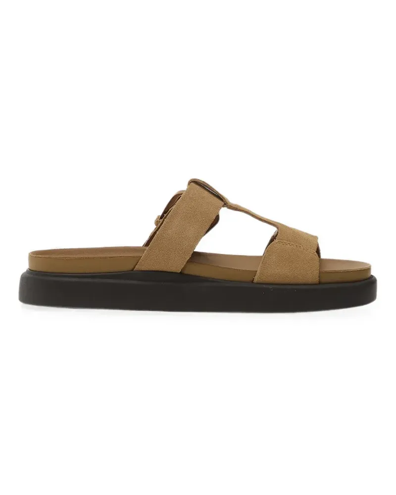 Clarks Aristella West buckle-fastening flat sandals - Braun Braun