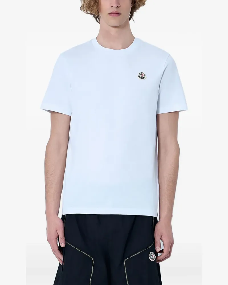 Moncler logo-patch T-shirt (pack of three) - Weiß Weiß