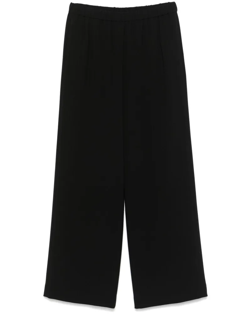 ASPESI Hose aus Krepp mit Stretchbund - Schwarz Schwarz