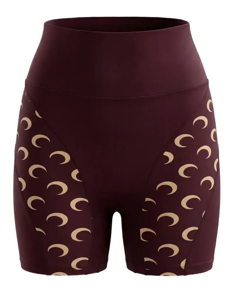 Marine Serre Athleisure mini shorts - Rot Rot