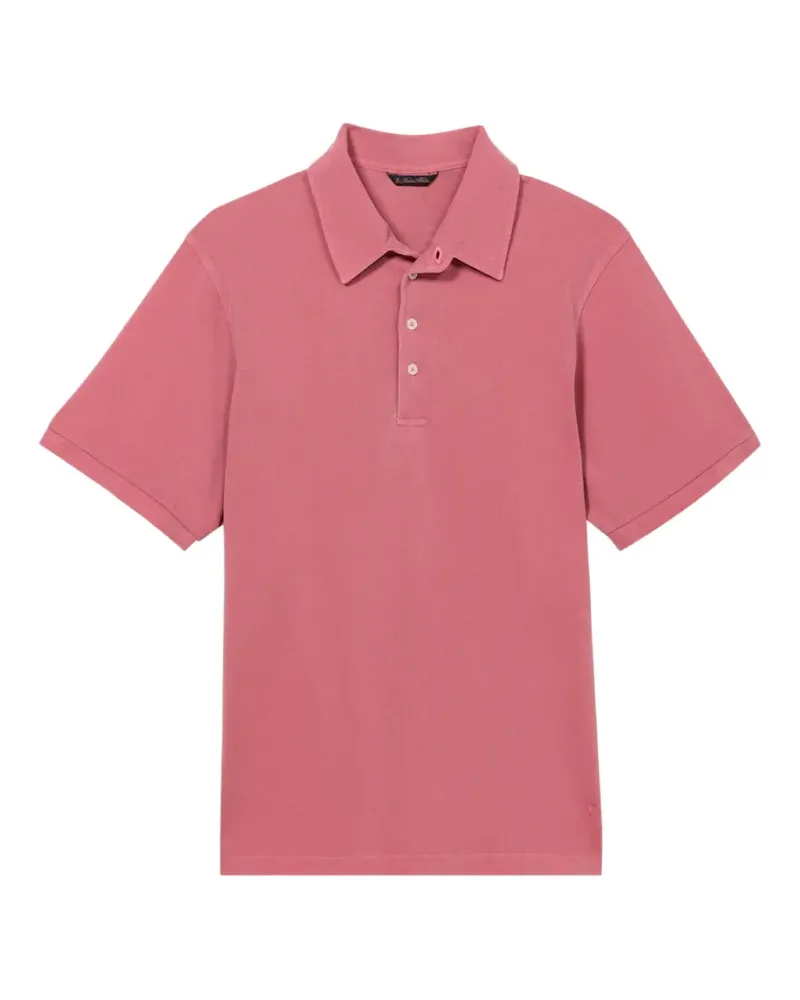 Brooks Brothers Poloshirt mit Knopfleiste - Rosa Rosa