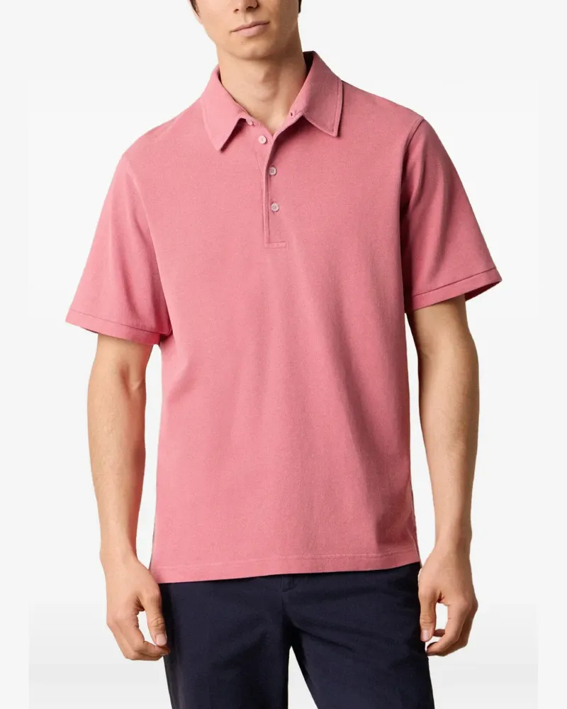 Brooks Brothers Poloshirt mit Knopfleiste - Rosa Rosa