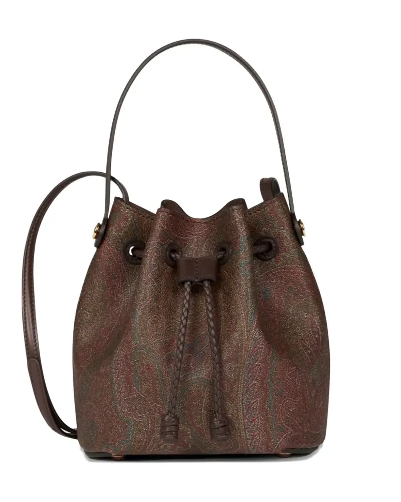 Etro Mini Arnica Beuteltasche mit Paisleymuster - Braun Braun