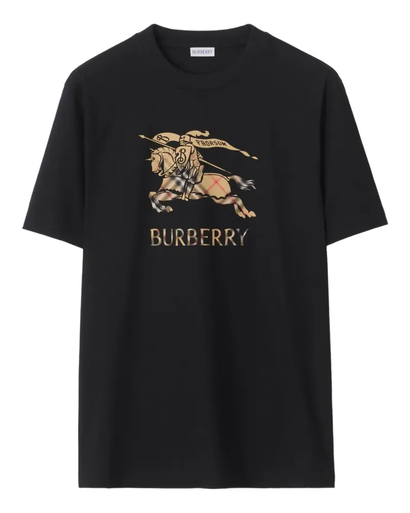 Burberry Equestrian Knight T-Shirt - Schwarz Schwarz