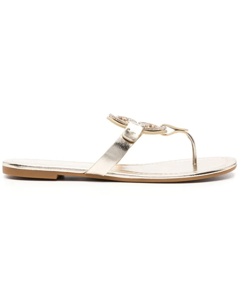 Tory Burch Miller Pavé Sandalen mit Kristallen - Gold Gold