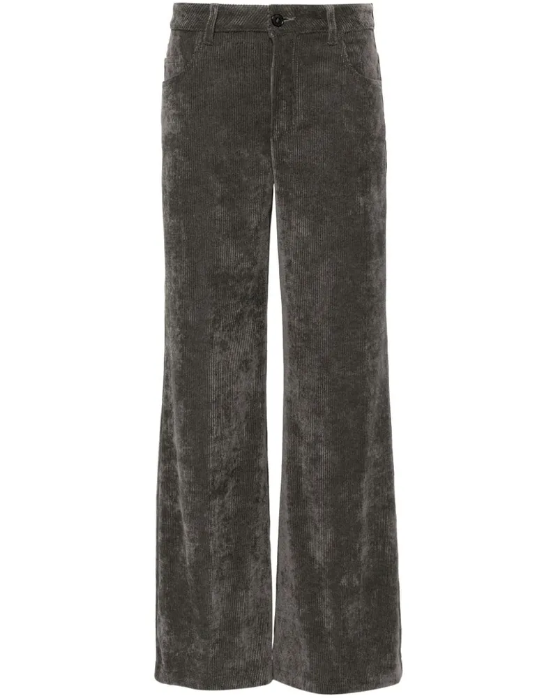Ermanno Scervino Palazzohose mit Logo-Patch - Grau Grau
