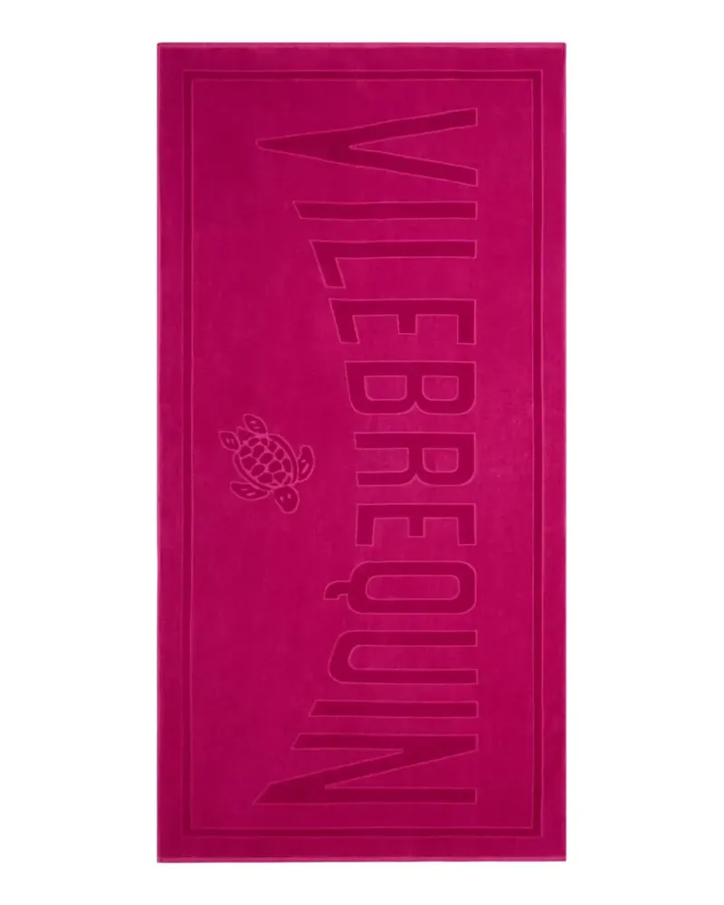 Vilebrequin Badetuch mit Logo-Prägung - Rosa Rosa