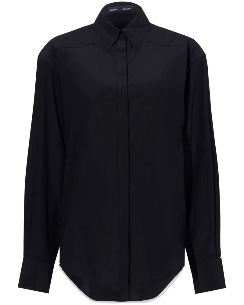 Proenza Schouler Demi Bluse - Schwarz Schwarz