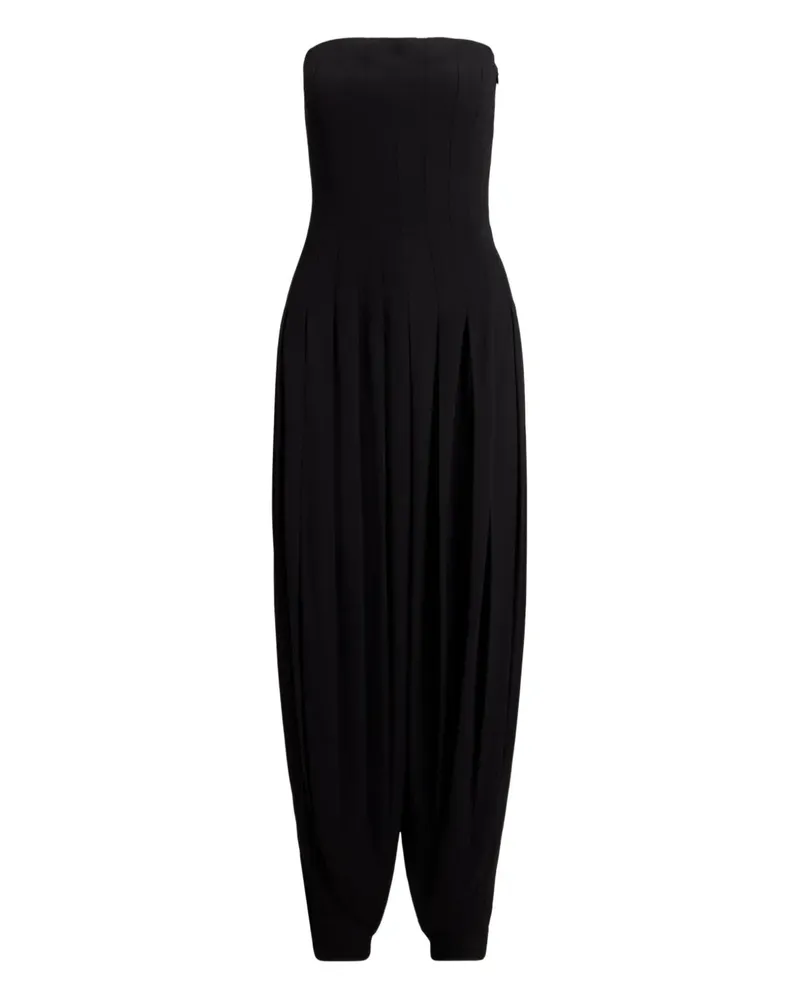 Ralph Lauren Schulterfreier Jumpsuit - Schwarz Schwarz
