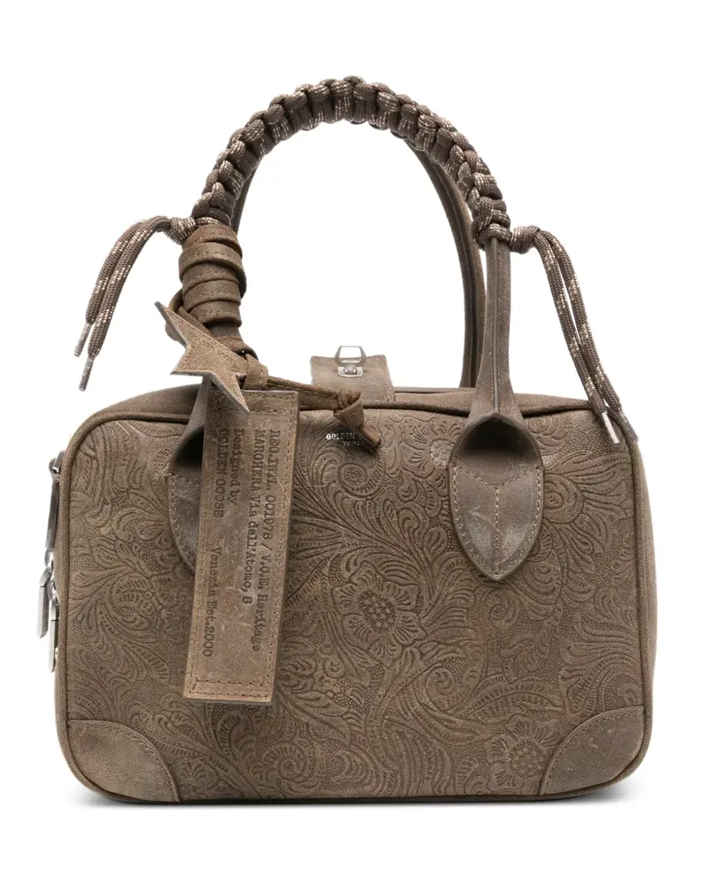 Golden Goose Vita Schultertasche mit Stern-Patch - Grün Grün