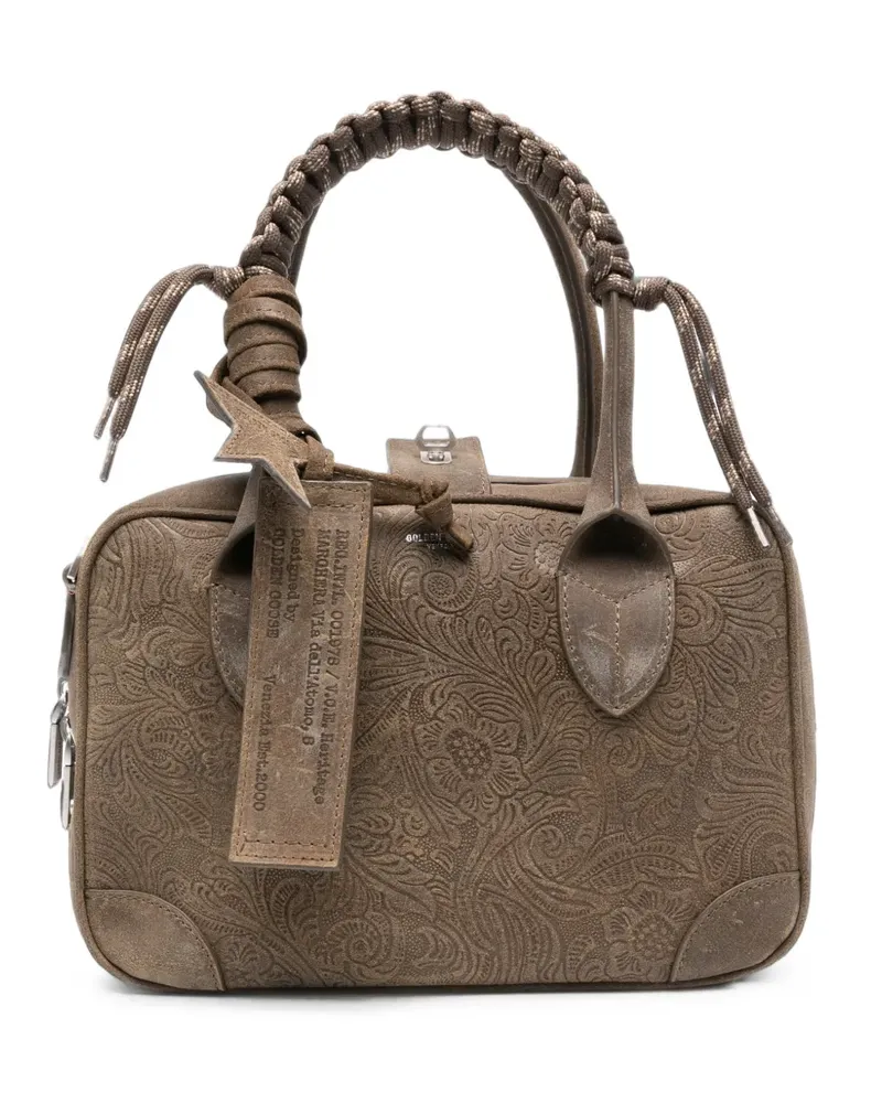 Golden Goose Vita Schultertasche mit Stern-Patch - Grün Grün