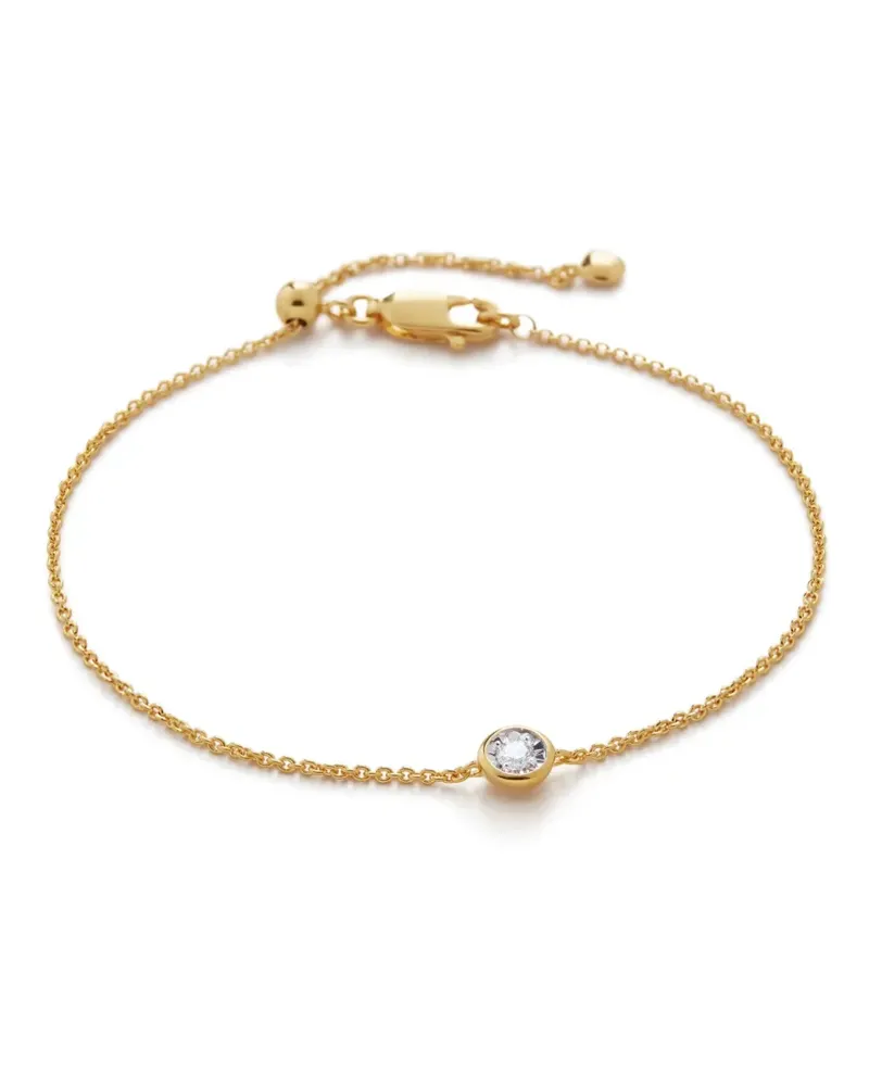 Monica Vinader Solitär-Armband mit Diamanten - Gold Gold