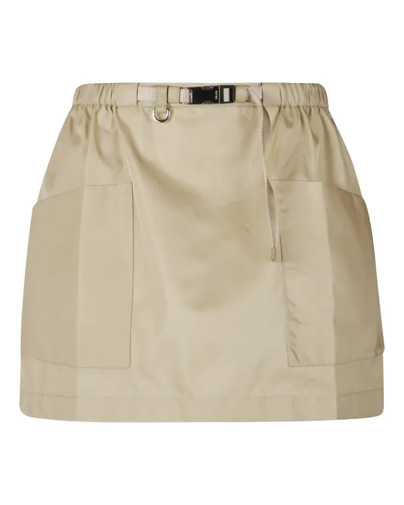 Prada front-pocket mini skirt - Nude Nude