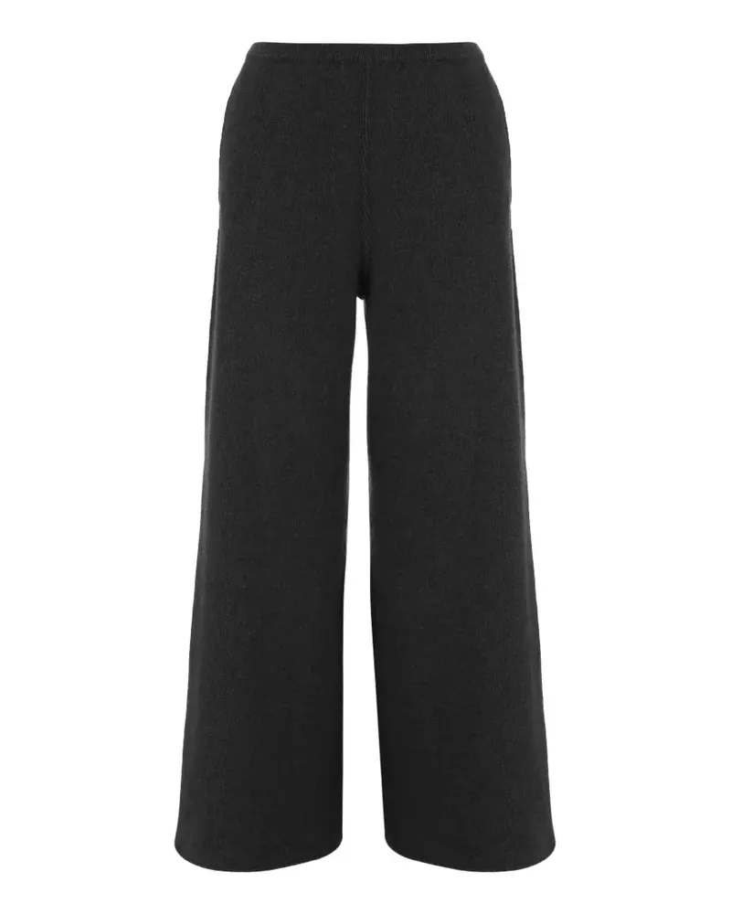 Bruno Manetti knit wide-leg trousers - Schwarz Schwarz