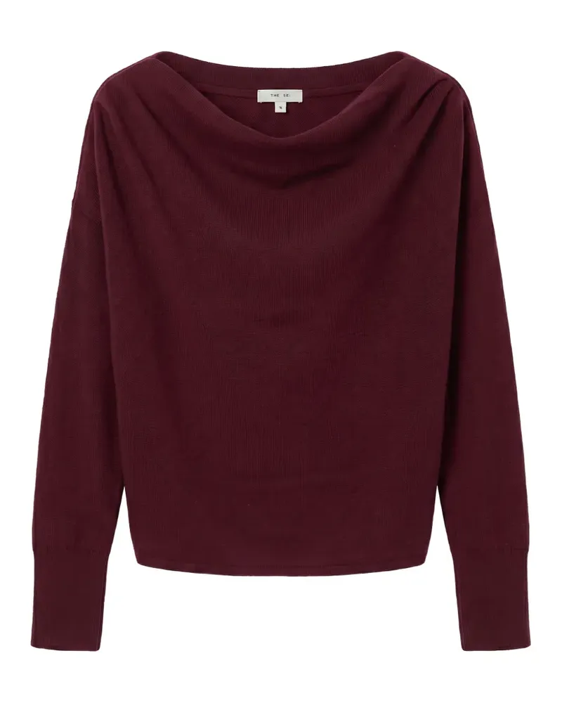 The Sei Asymmetrischer Pullover - Rot Rot