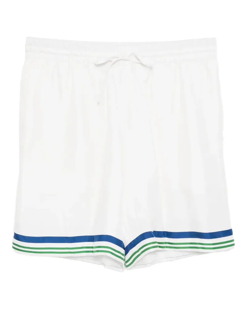 Casablanca Paris Shorts mit Kordelzug - Weiß Weiß