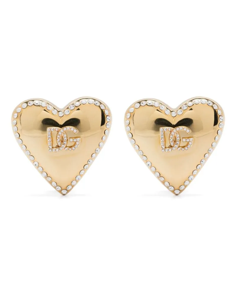 Dolce & Gabbana Ohrclips mit Herzmotiv - Gold Gold