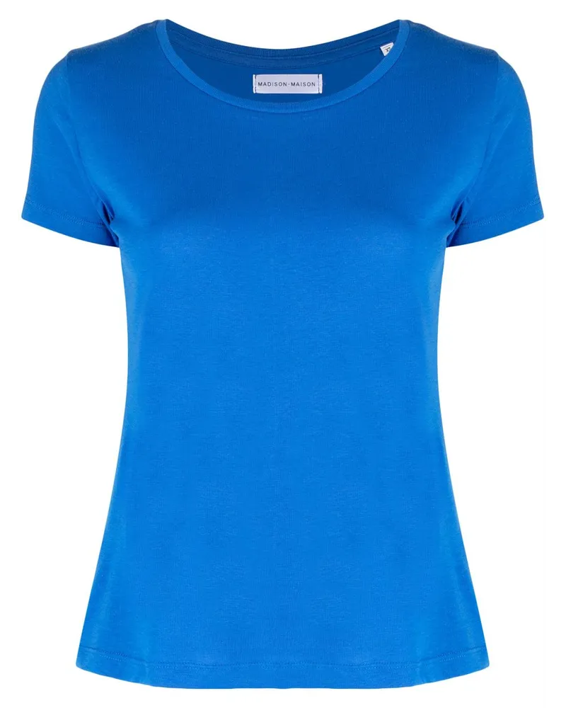 MADISON.MAISON T-Shirt mit angeschnittenen Ärmeln Blau