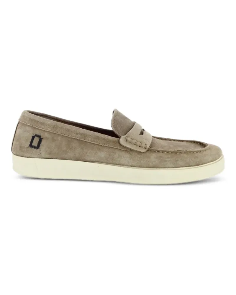 Mono Penny-Loafer aus Wildleder - Nude Nude