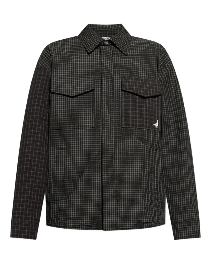 Moschino Karierte Hemdjacke - Schwarz Schwarz