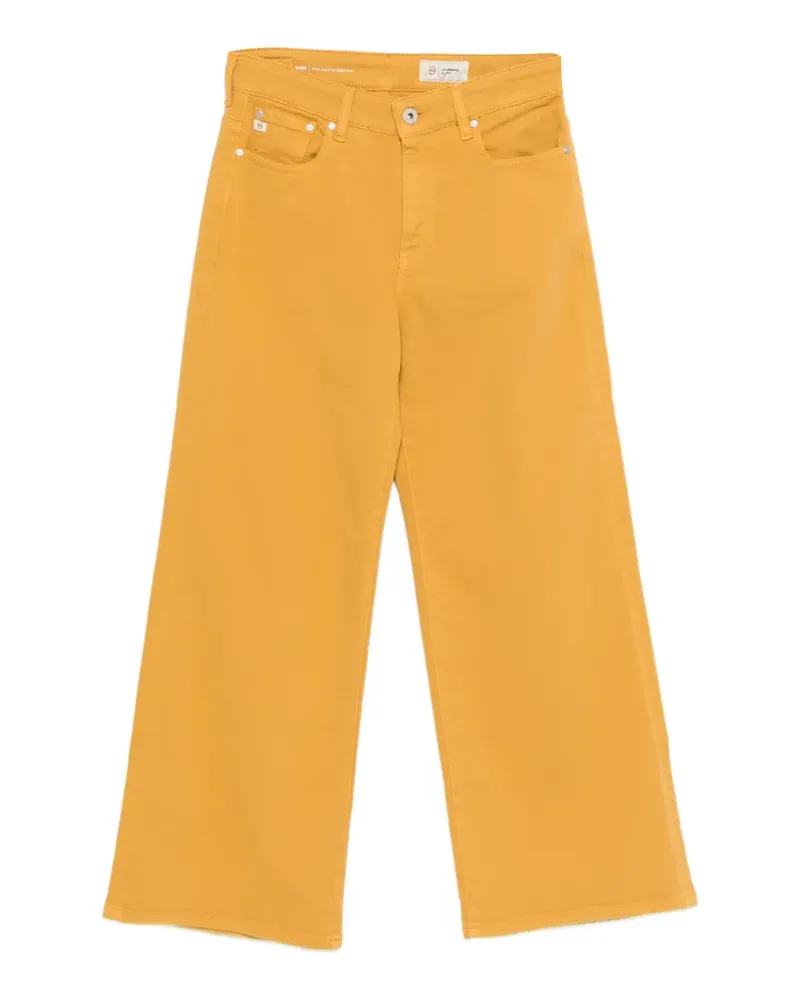 Adriano Goldschmied wide leg crop jeans - Gelb Gelb